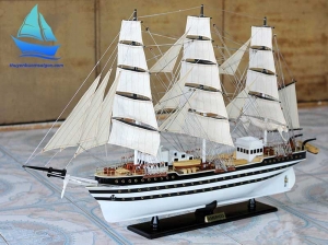 Mô Hình Thuyền Buồm Amerigo Bằng Gỗ Phong Thủy | TBSG