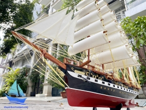 Mô hình thuyền buồm trang trí France 2 Painted